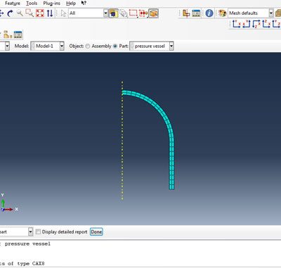 آموزش تحلیل محاسبه مخزن تحت فشار در آباکوس